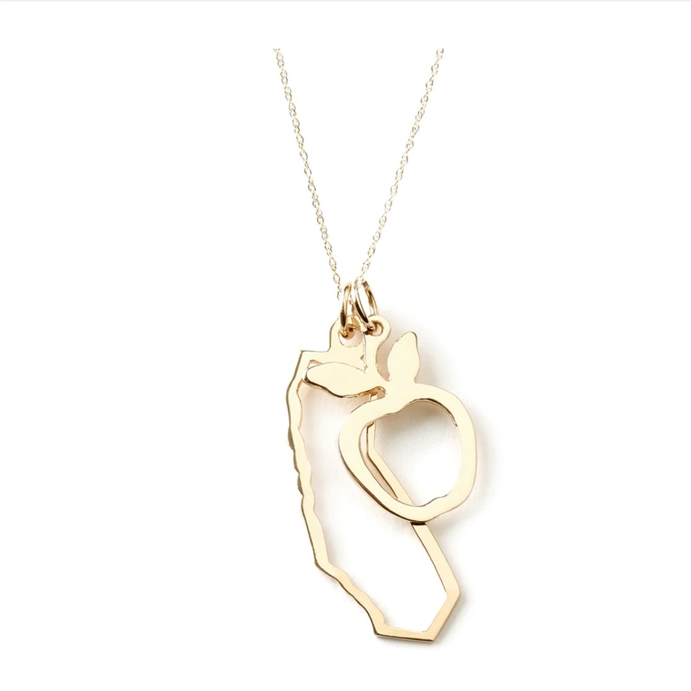 Maya Brenner Bicoastal Necklace Yellow Gold